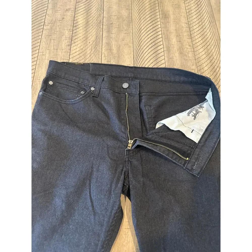 Levi's 511 Slim Fit Jeans Men's 36x30 Black Stretch Denim Regular Tapered Defect
